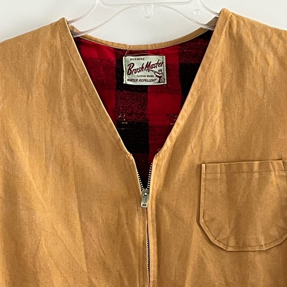 Vintage 50’s 60’s Brush Master Canvas Hunting Vest Men’s Size Medium Sportsman - Picture 2 of 10